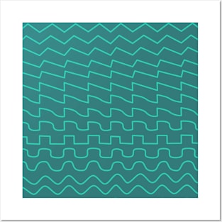 Synthesizer Waveforms for Musician Posters and Art